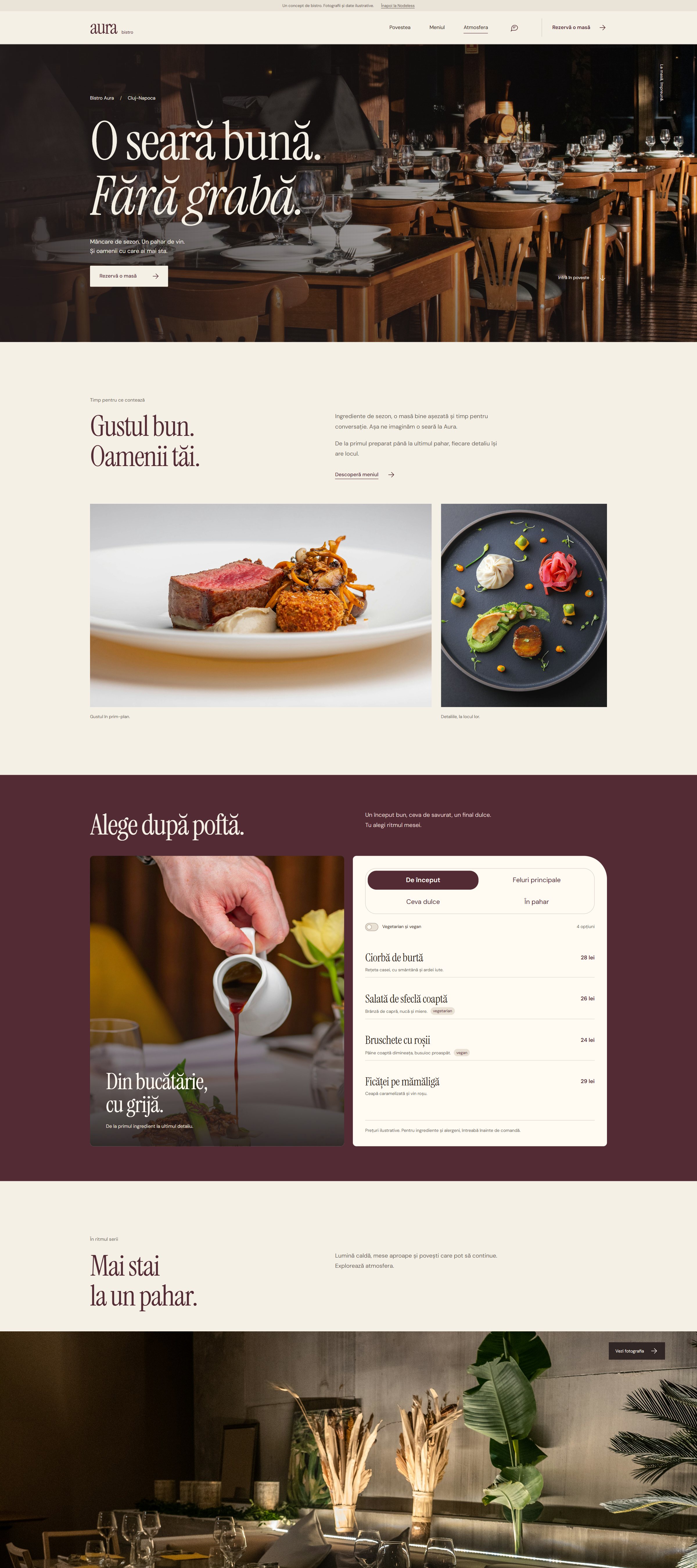 Bistro Aura pe desktop
